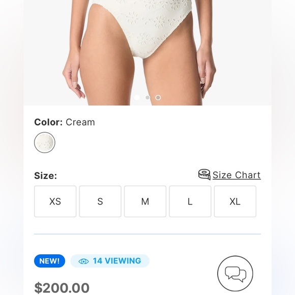 Kate Spade Women's Eyelet Tie Back One Piece Swimsuit size 10 - Picture 7 of 7